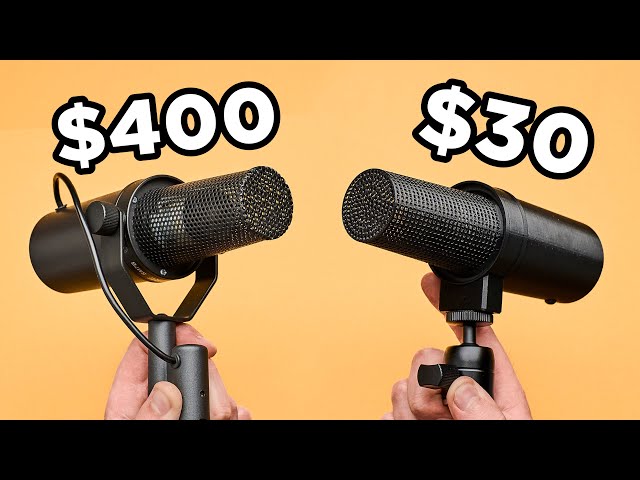 $30 DIY Shure SM7B Microphone!