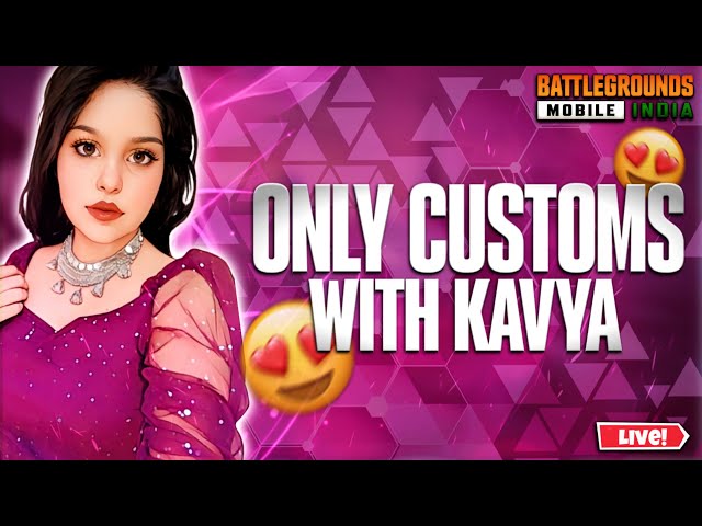 ONLY CUSTOMS WITH SUBS❤️🥰BGMI LIVE STREAM❤️ROAD TO 6K💕 #shortsfeed #shortslive #ayekavya #shorts
