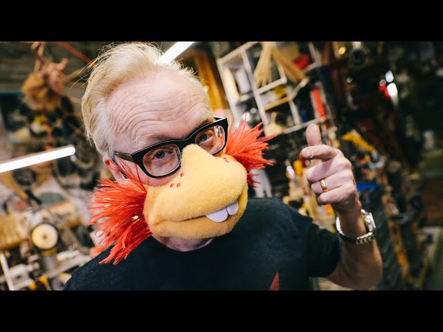 Adam Savage Tries on Puppet Mouth Masks!