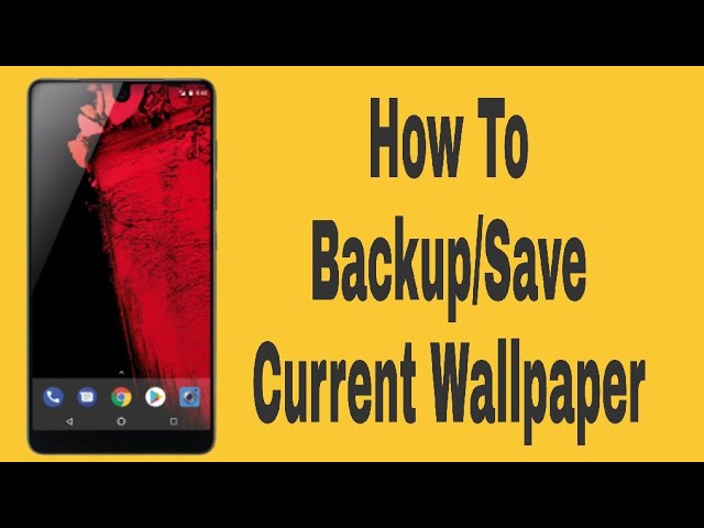How To Backup/Save Current Home Screen & Lock Screen Wallpaper | Tutorial