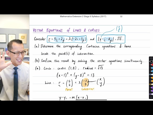 Cartesian & Vector Equations (2 of 3: Line equation)