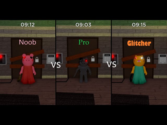 Noob vs Pro vs Glitcher PIGGY EDITION | Roblox Piggy
