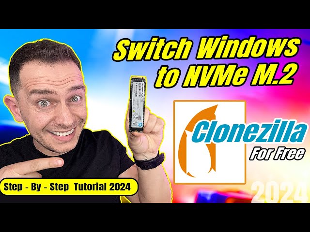 How to Clone Windows from SSD to NVMe M2 using Clonezilla for Free - Full Tutorial 2024