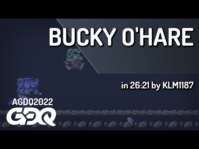 Bucky O'Hare by KLM1187 in 26:21 - AGDQ 2022 Online