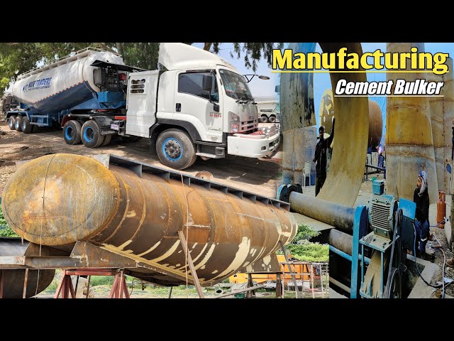 Manufacturing Process of a 22 wheeler cement bulker | How to make a Cement bulker