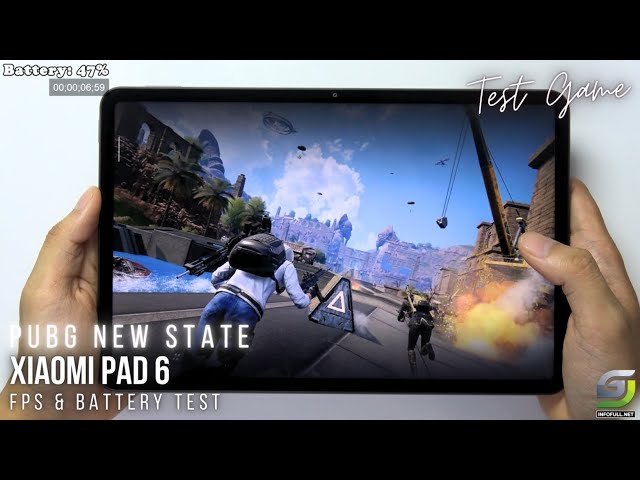 Xiaomi Pad 6 test game PUBG New State Ultra 90 FPS