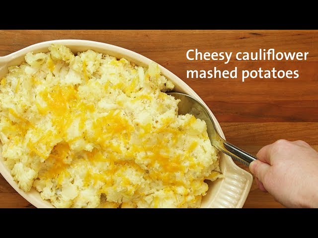 Cheesy Cauliflower Mashed Potatoes
