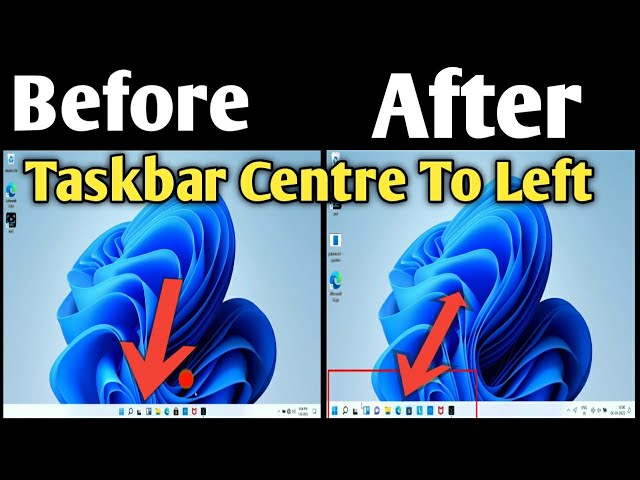 Change Windows 11 Taskbar Centre To Left | Windows 11