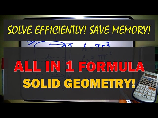 ALL IN 1 SOLID GEOMETRY FORMULA!