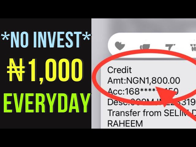 Free App! Earn ₦1,000 DAILY! (WITHDRAWAL PROOF) How To Make Money Online In Nigeria 2024