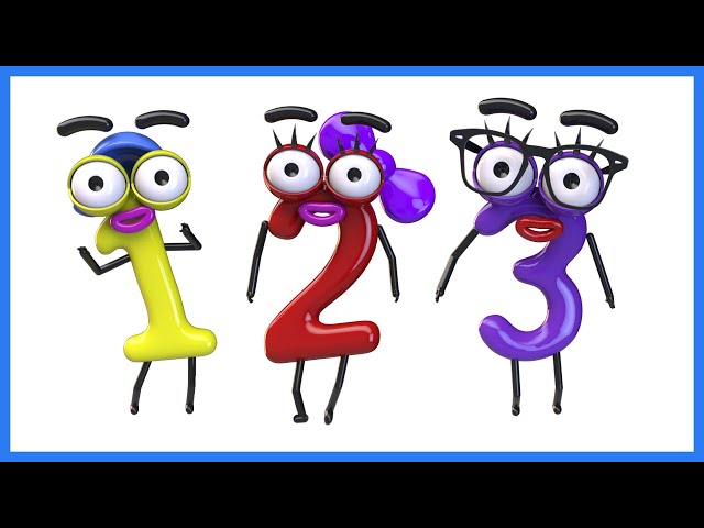 Learn Number Names | Funny Dancing Numbers 1 To 10 | 123 Kindergarten Video | 1234 Preschool Song
