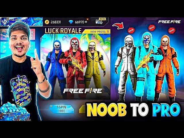 Free Fire Criminal Royale All Criminals In One Spin😍💎 Best Noob To Pro -Garena Free Fire