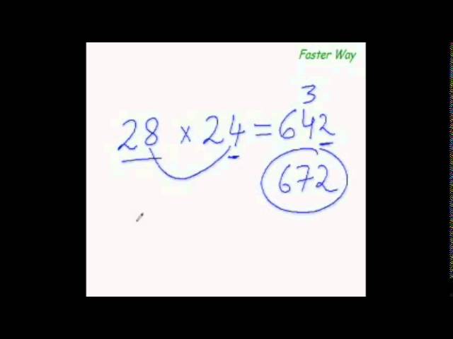 Maths 11 Multiplying Numbers Close to Base 20 (above)