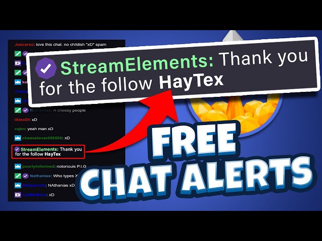 How to get Alerts in Twitch Chat