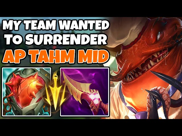 My team was mad at me for picking AP Tahm Mid, but by the end they praised me | Off-Meta Climb