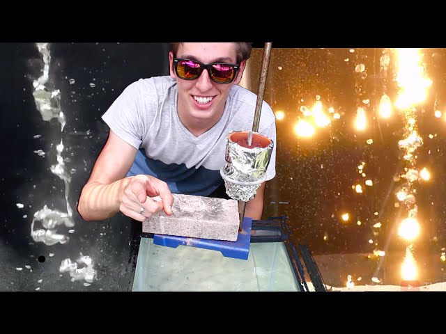Pouring Molten Metals into Water. COOL!  (Aluminum, Thermite, Lead + More!)