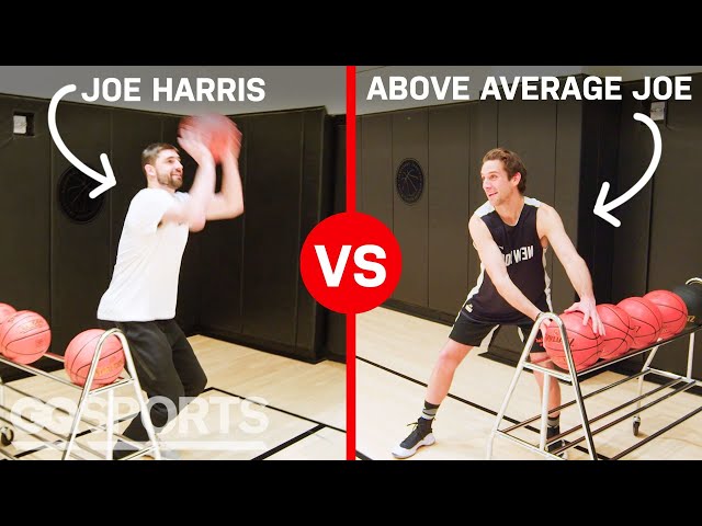Can an Average Guy Beat NBA Star Joe Harris in a 3-Point Contest? | Above Average Joe | GQ Sports