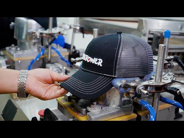 Trucker Cap Mass Production Process. 30 Years Old Hat Factory in China
