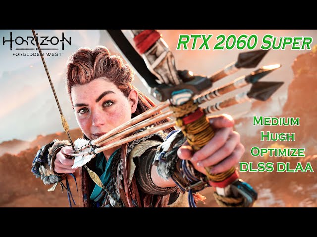 Horizon Forbidden West RTX 2060 Super All setting Medium High Optimize DLAA DLSS 1080p