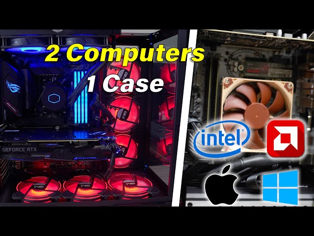 2 Computers, 1 Case - Intel, AMD, MacOS, and Windows ALL in the SAME CASE