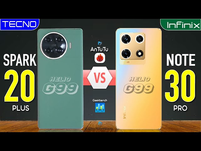 Tecno Spark 20 Pro+ vs Infinix Note 3 Pro | #note30provs20+ #antutu #geekbench  #spark20plus