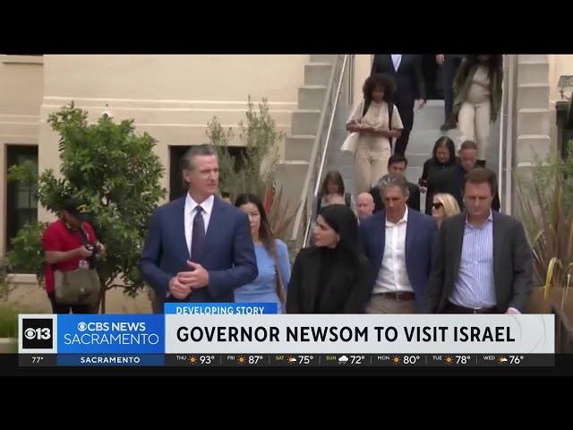 California Governor Gavin Newsom announces visit to Israel