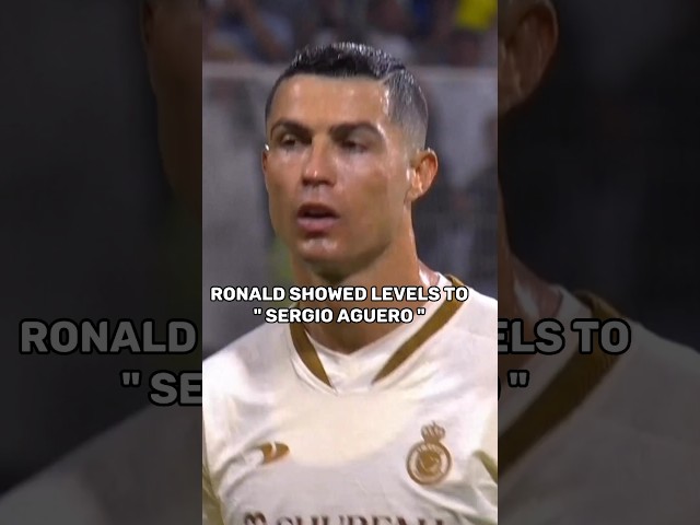 Ronaldo Showing Levels To Sergio Aguero #shorts #ronaldo #cr7 #shortvideo