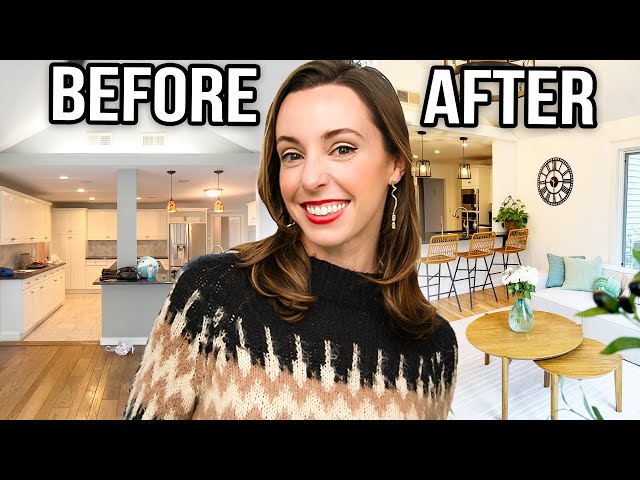 🔍 Before and After: Our Unbelievable 6-Week Home Transformation! 🎉