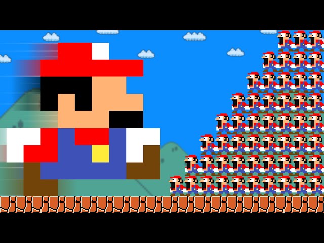 Tiny Mario but Huge Would be OP vs 100 Mario Calamity | Game Animation