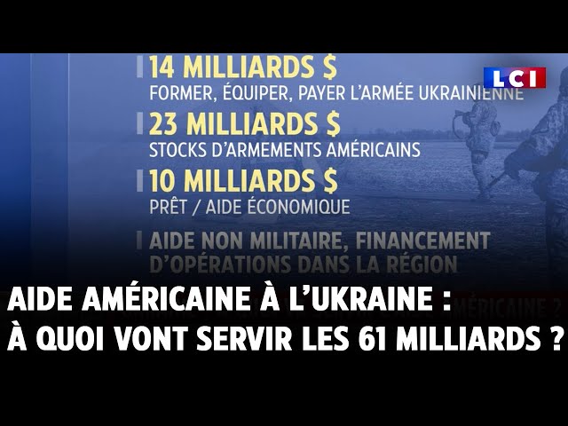 Aide américaine à l’Ukraine : à quoi vont servir les 61 milliards ?