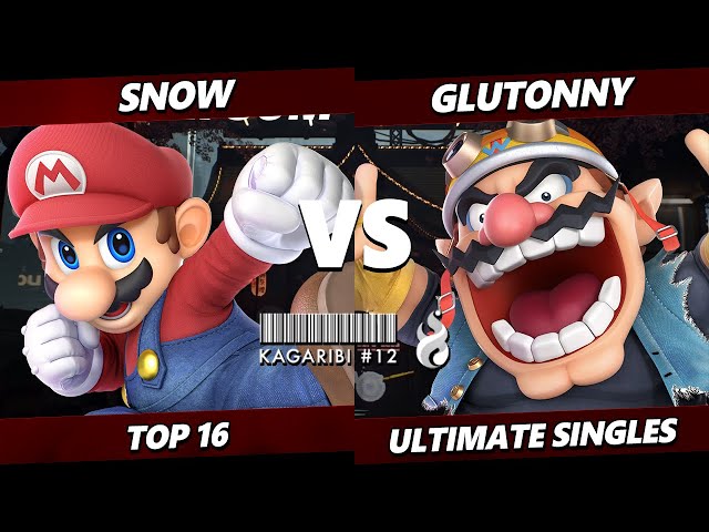 Kagaribi 12 - Glutonny (Wario) Vs. Snow (Mario) Smash Ultimate - SSBU