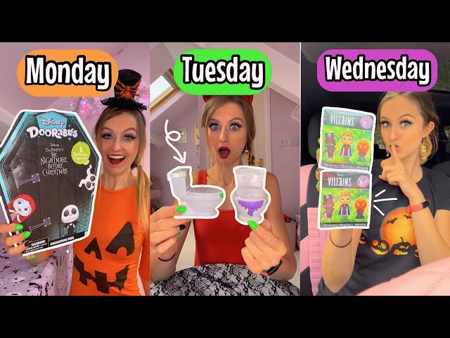OPENING *SPOOKY HALLOWEEN* MYSTERY TOYS FOR AN ENTIRE WEEK CHALLENGE!!😱👻🚽💀 | Rhia Official♡
