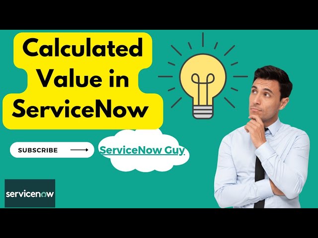 Calculated Value Demo in ServiceNow #servicenow