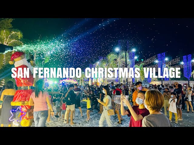 [4K] Nights of Lights Christmas Village Walking, San Fernando, Pampanga