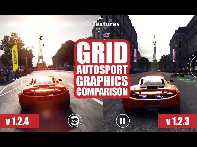 Grid Autosport 1.2.4 vs 1.2.3 Graphics Comparison on the iPad Pro 10.5