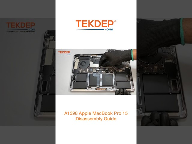 Watch the Apple MacBook Pro 15” (A1398) Complete Disassembly from TEKDEP!