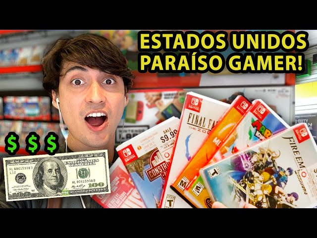 Quanto se compra c/ 100$ nos EUA!? Nintendo Switch jogos e acessórios: Caçada gamer