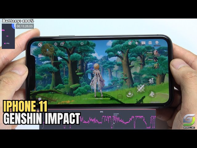 iPhone 11 test game Genshin Impact Highest 60 FPS New Update