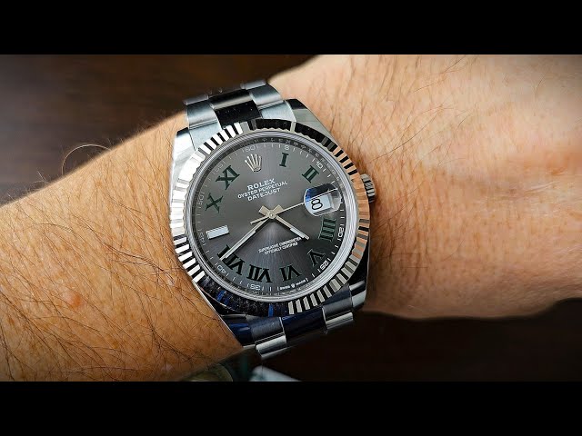 Rolex Datejust 41 mm Wimbledon 126334-0021 Steel and White Gold