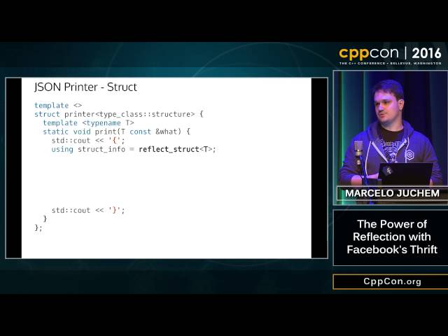 CppCon 2016: Marcelo Juchem “The Power of Reflection with Facebook's Thrift"