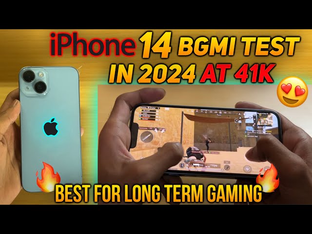 iPhone 14 PUBG Test in 2024 at 41k🔥 | Best Gaming Device💀for Long Term
