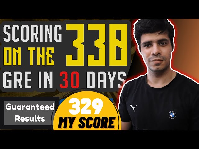 How to score 330 on the GRE in 1 month? || GRE Study Plan, No Coachings Needed, Guaranteed Results
