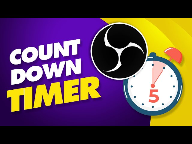 How to Add a Countdown Timer to OBS [NEW WAY]