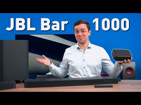 JBL Bar 1000 - Soundbar mit Akku-Rears für Dolby Atmos & DTS:X