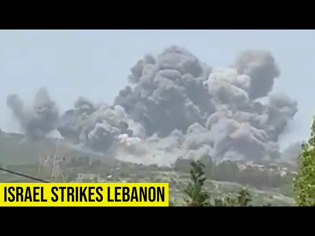 Israeli strikes hit southern Lebanon as cross-border fire escalates.