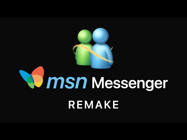MSN Messenger Remake (Concept)