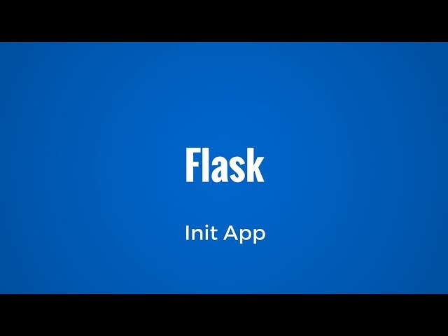Using Init App With Flask Extensions