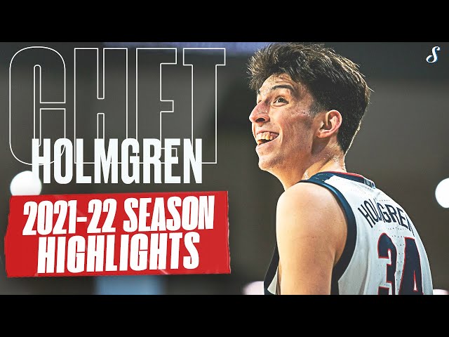 Chet Holmgren 2021-22 Gonzaga Season Highlights | West Coast Conference  DPOY & ROTY