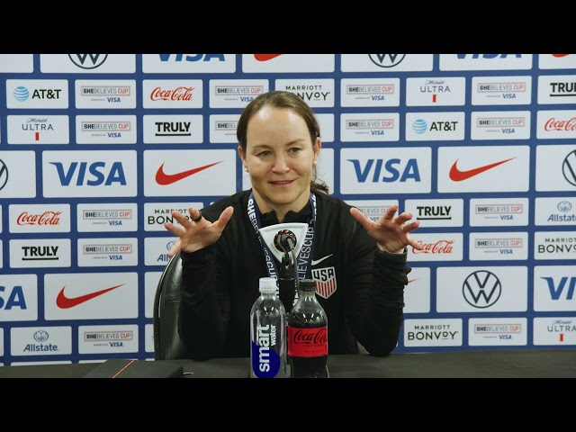 USWNT Head Coach TWILA KILGORE postgame; Team USA beat Canada to win the SheBelieves Cup