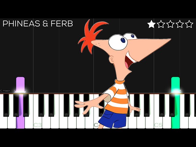 Phineas and Ferb Theme Song | EASY Piano Tutorial